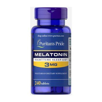 Мелатонін Puritan's Pride Melatonin 3 mg 240 табл