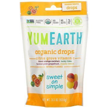 Льодяники з вітаміном С YumEarth Citrus Grove 93.5 г