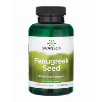 Екстракт насіння пажитника Swanson Fenugreek Seed 610mg 90 капсул