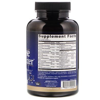 Оптимізатор Глюкози, Glucose Optimizer, Jarrow Formulas, 120 таблеток