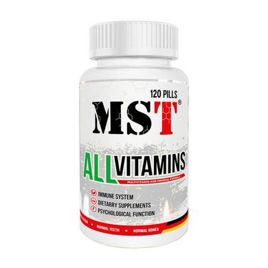 Комплекс вітамінів і мінералів MST All Vitamins 120 капсул