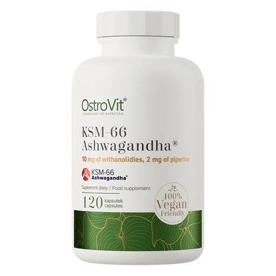 Ашваганда OstroVit KSM-66 Ashwagandha 120 капсул