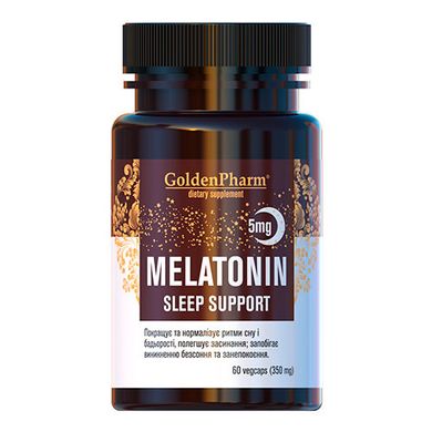 Мелатонін Golden Pharm Melatonin 5 mg 60 капсул