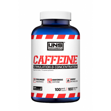 Кофеин UNS Caffeine 200 mg (100 капс)