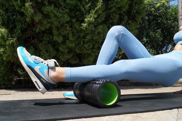 Массажный ролик Power System Fitness Foam Roller PS-4050 Black/Green