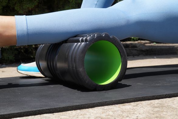Массажный ролик Power System Fitness Foam Roller PS-4050 Black/Green
