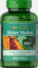 Гірка диня Puritan's Pride Bitter Melon 450 mg 100 капсул