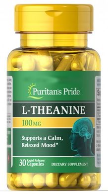 Л-теанин Puritan's Pride L-Theanine 100 mg 30 капсул