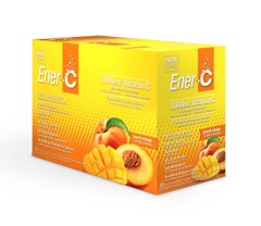 Вітамінний Напій для Підвищення імунітету, Смак Персика і Манго, Vitamin C, Ener-C, 30 пакетиків