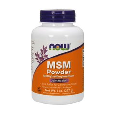 Метилсульфонілметан МСМ Now Foods MSM Powder 227 г unflavored