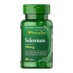 Селен Puritan's Pride Selenium 100 mcg (100 таб) пуританс прайд селениум
