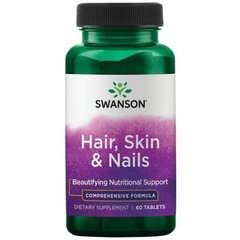 Витамины для волос, кожи и ногтей Swanson Hair Skin & Nails 60 таблеток