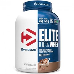 Сироватковий протеїн концентрат Dymatize Nutrition Elite 100% Whey Protein 2300 г cafe mocha