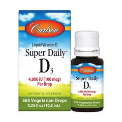 Вітамін D3 Carlson Labs Super Daily D3 Liquid 4000 IU 10,3 мл