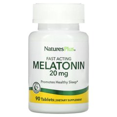 Nature's Plus, Мелатонин, 20 мг, 90 таблеток