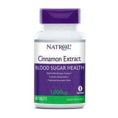 Екстракт кориці Natrol Cinnamon Extract 1000 mg 80 таблеток