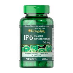 Инозитол Puritan's Pride IP-6 Inositol Hexaphosphate 510 mg 120 капсул