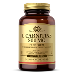 Л-карнітин Solgar L-Carnitine 500 мг 60 таб