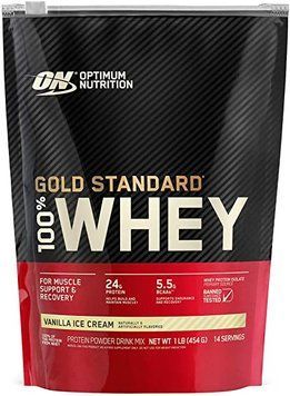 Сывороточный протеин изолят Optimum Nutrition Gold Standard 100% Whey 454 г vanilla ice cream