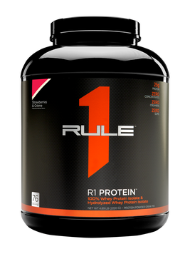 Сывороточный протеин изолят R1 (Rule One) R1 Protein 2220 грамм Клубничный крем