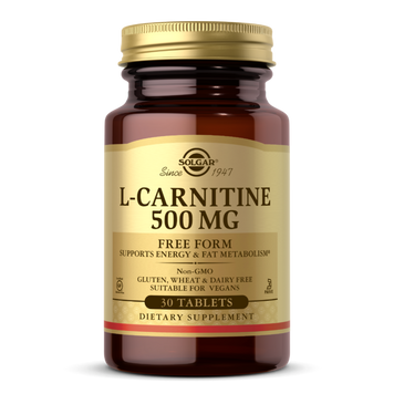 Л-карнітин Solgar L-Carnitine 500 мг 30 таб