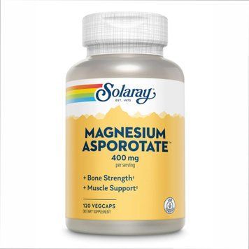 Магній аспартат Solaray Magnesium Asporotate 400mg 120 вег. капсул