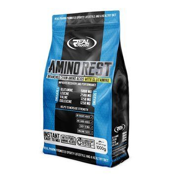БЦАА + Глютамін Real Pharm Amino Rest 1000 грамів Апельсин