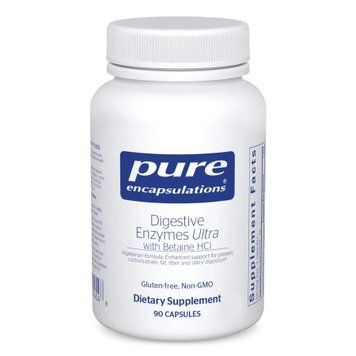 Пищеварительные ферменты с бетаином HCL Pure Encapsulations Digestive Enzymes Ultra with Betaine HCL 90 капсул