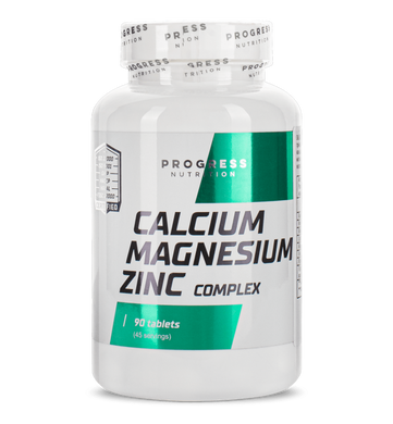 Кальций магний цинк Progress Nutrition Calcium Magnesium Zinc 90 таблеток