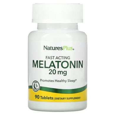 Nature's Plus, Мелатонин, 20 мг, 90 таблеток