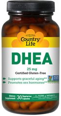 Дегідроепіандростерон Country Life DHEA 25 mg 30 капсул