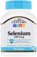 Селен 21st Century Selenium 200 mcg 60 капс селениум