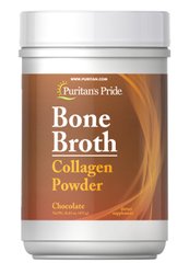 Коллаген Puritan's Pride Bone Broth Collagen Powder 450 грамм Шоколад