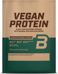 Рослинний протеїн BioTech Vegan Protein 25 грам Шоколад кориця
