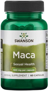 Экстракт MACA Swanson Maca 500 mg full spectrum 60 капсул