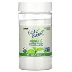Стевія Now Foods Better Stevia Powder Organic 113 г