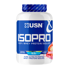 Сироватковий протеїн ізолят USN IsoPro 100 % Whey Protein Isolate 1800 г strawberry