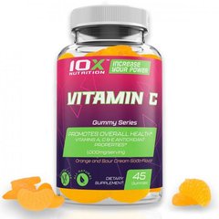 Витамин C 10x Nutrition Vitamin C 1000мг 45 жев.таблеток Апельсин крем сода