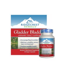 Комплекс для Поддержки Мочеполовой Системы, Gladder Bladder, RidgeCrest Herbals, 60 гелевых капсул