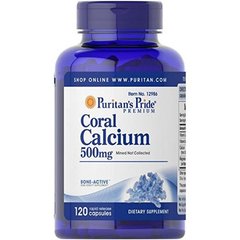 Кораловий кальцій Puritan's Pride Coral Calcium 500mg 120 капс