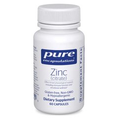 Цинк Цитрат Pure Encapsulations Zinc Citrate 60 капсул