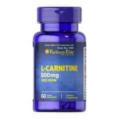 Л-карнитин Puritan's Pride L-Carnitine 500 mg 60 таб