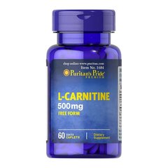 Л-карнітин Puritan's Pride L-Carnitine 500 mg 60 таб