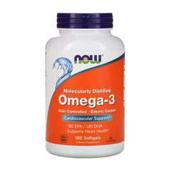 Омега 3 Now Foods Omega-3 Molecularly Distilled 180 капс