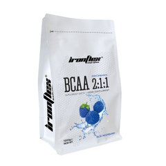 БЦАА IronFlex BCAA 2:1:1 1000 грамм Голубая малина
