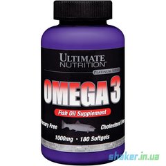 Омега 3 Ultimate Nutrition Omega 3 180 капс риб'ячий жир