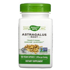 Корінь Астрагалу, Astragalus Root, Nature's Way, 470 mg, 100 капсул