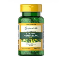 Масло Примули Вечірньої Puritan's Pride Evening Primrose Oil 500 mg with GLA (100 капс)