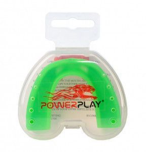 Капа боксерська PowerPlay 3316 SR Зелено-Біла