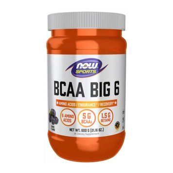 БЦАА Now Foods BCAA Big 6 Grape 600 г